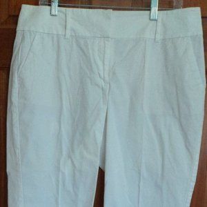 Ann Taylor WHITE Ankle/Crop Pants
